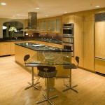 appartamento di lusso con pavimento bamboo